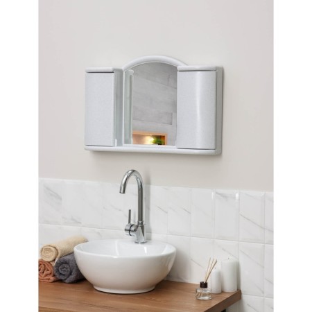 SLRACKAL CASHER for the bathroom "Argo", color white marble