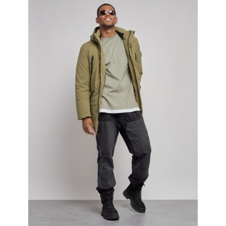 Extensive male winter park, size 58, green color-12