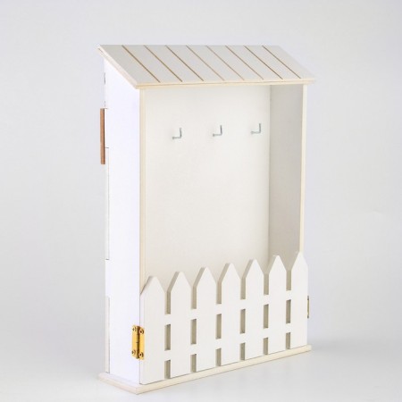 The keybox is “white”, 22.5 x 30.5 x 5.7 cm.-6