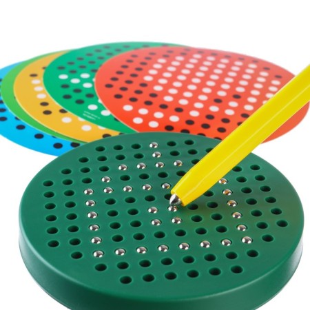 Tablet training “Magnetic Drawing: Mi-Mi-Mim,”, 120 holes, green color-7