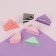Makeup sponge, set - 6 pcs, 3.5 × 1.5 cm, PVC box, color mix