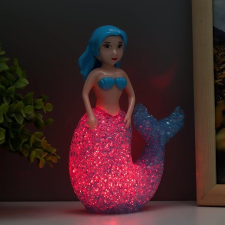 Nightneck "Little Mermaid" Led RGB from 3xlr44 mix 10x10x15.5 cm Risalux-5