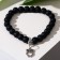 Bracelet with a suspension mix ball No. 8 "Shungit", 5.5cm