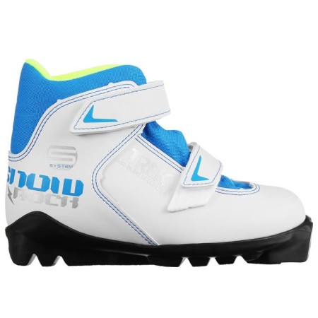 Brows Ski Trek Snowrock, SNS, Artificial leather, white/blue color, blue/silver logo, size 28