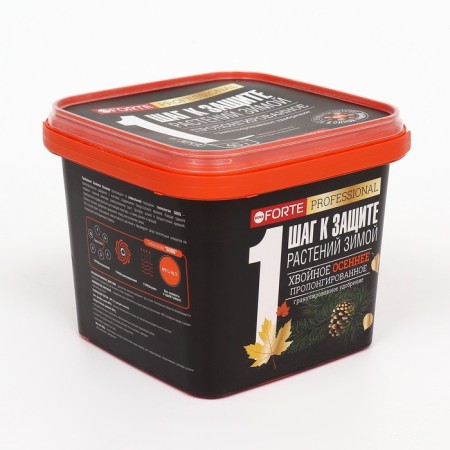 Fertilizer Bona Forte coniferous autumn with bioavailable silicon, granules, bucket, 1 liter