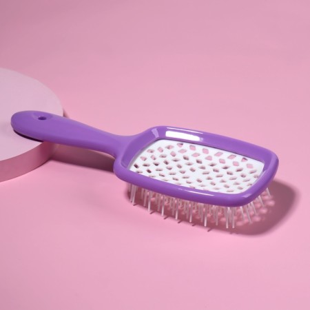 The comb is massage, wide, ventilated, 8.3 × 20 cm, color mix-7