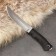 Caucasian knife "snake" with scabbard, steel - 65x13, handle - elastron