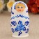 Doll "gzhel", white dress, 5 puppet, 10 cm