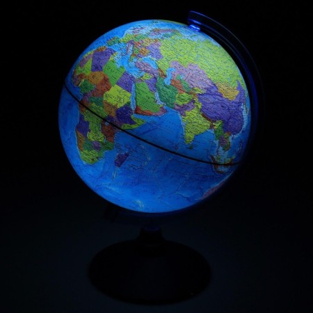 Political “Classic Euro” Globe, diameter 250 mm, with backlighting from batteries-1