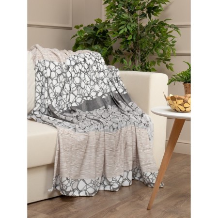 Texrepublic blanket, size 180x200 cm, gray color