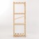 The rack wooden reinforced, 4 adjustable shelves, screw connection, 125x45x28 cm