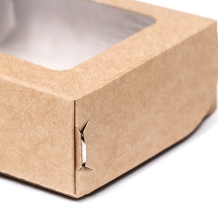 Container for removal, with a window, craft, 10 x 8 x 3.5 cm-3