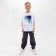 Children's Minaku Colors T -shirt, white/blue color, height 116