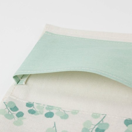 Textile pocket "eucalyptus" 3 departments, 56x20 cm-7