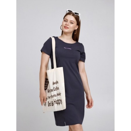 Women's dress Draw Attendation, size 48, gray color-13
