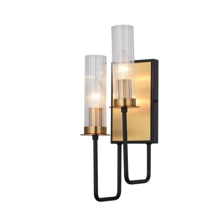 Sconces st. SL336.301.02. Delavera. 2x60 watts, E14, 15x41 cm, brown color, bronze-11