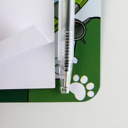 Notepad and mini pen “From February 23. Cat"-6