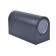 Street lamp Uniel, GU10, IP65, 150x150x92 mm, black color