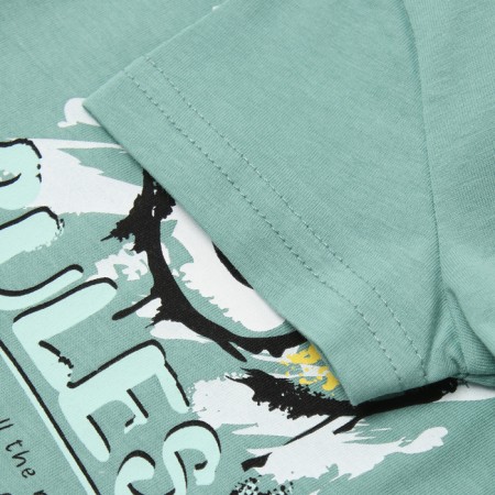 T -shirt for a boy, color sage, height 74 cm-2