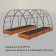 Glocked bed, 390 × 100 × 15 cm, orange, Greengo