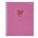 Notebook of 48 sheets in the cage on the crest "Beautiful accents", cover coated cardboard, selective varnish, sparkles, offset block, mix