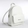 Women's backpack city, Textura, white color