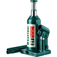 Bottle-bottle jack Kraftool Double RAM 43463-2, two-stage, rise 170-380 mm, 2 tons