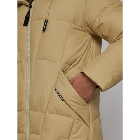 Coat insulated winter female, size 44, mustard color-11