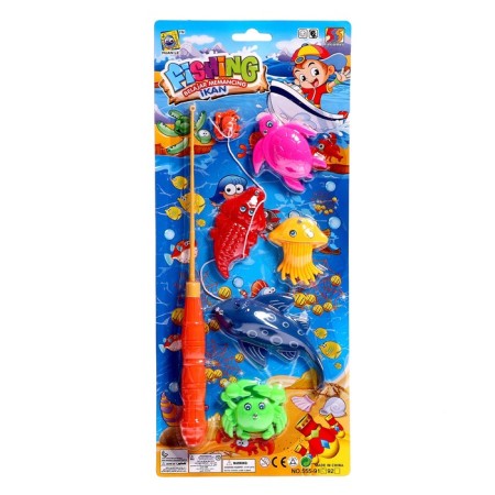 Magnetic fishing "Sea World", 5 fish-5