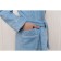 A robe for a boy with a hood, height 140 cm, blue, Makra