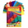 Cardboard of color A4, 15 sheets, 15 colors, in the Rainbow folder, coated 230 g/m2