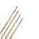 Set of brushes nylon, round, 4 pieces: No. 1, 2, 3, 4