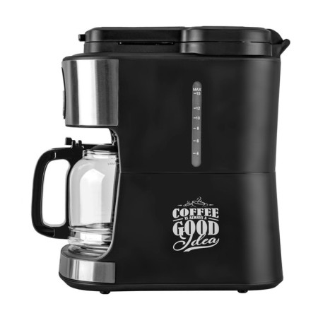 Coffee machine Endever Costa-1048, drip, 1300 watts, 1.8 l, black-gray-3