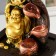The desktop fountain "Happy Hothee with Mattle of Gold" 13x13x20 cm