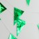 Garland "flags", 20 flags, 10 meters, green color