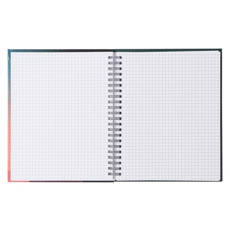 A notebook of 96 sheets in a cage on the crest of Minimalistic, a hard cover, glossy lamination, foil embossing, mix-1