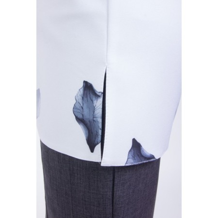 Female blouse, size 42, white color-9