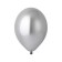 Latex ball 14 ", chrome Glossy, set 12 pcs., Silver color