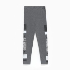Leggings for girls, gray color, height 146 cm