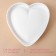 Form for baking and mousse desserts Konfinetta "Heart", silicone, 26 × 26 × 6 cm, white color