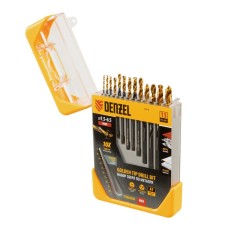 Set of metal drill Denzel 72318, HSS-Tin, Golden Tip, 13 pcs, 1.5-6.5 mm