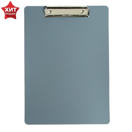 A tablet with A4 clamp, 1000 microns, calligrata economy flexible, plastic, gray (clipboard)
