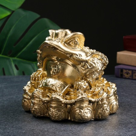 Figure "Toad Feng Shui" 18x18cm gold-1