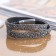 Bracelet skin "Stone luxury" scattering, gray color, 37 cm