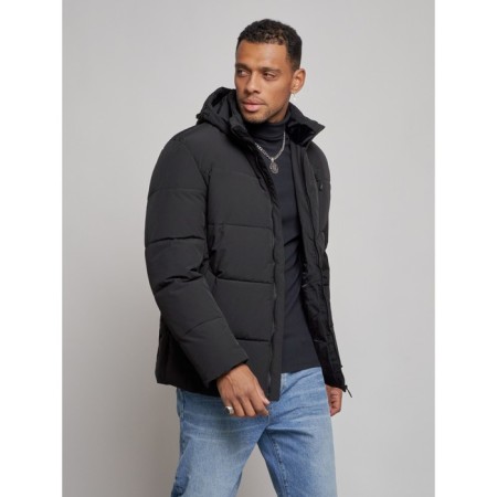 Male Winter jacket, size 58, black color-7