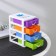 Mini - chest of drawers for trifles 4 sections "Rainbow", 13 × 9 × 14.5 cm, color mix
