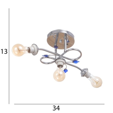 Causte "Detta" BP 3x40W E27 Chrome Model: 2595290-8