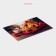 Board cutting glass shares "Strawberry croissants", 30 × 20 cm