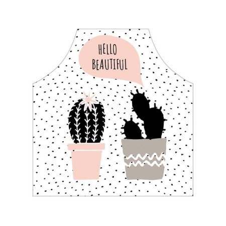Apron kitchen with a photocrint "Cactus in love", adjustable, size OS-2