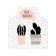 Apron kitchen with a photocrint "Cactus in love", adjustable, size OS